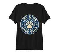 My Kids Have Paws - Spilla Vintage a Forma di Zampa Maglietta Premium