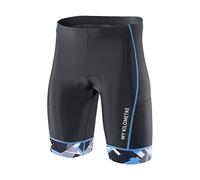 MY KILOMETRE Pantaloncini da Triathlon Uomo - Culotte da Ciclismo Professionale con 2 Tasche Lateralit, Traspirante & Asciugatura Rapida UPF 50+ per Nuoto e Corsa