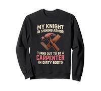 My Knight in Shining Divertente Carpenter Moglie Donne Ragazze Felpa