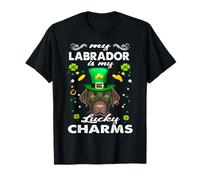 My Labrador Retriever Is My Lucky Charm Dog St Patricks Day Maglietta