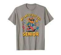 My Last First Day Senior Dog Cool Back to School Maglietta
