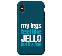 My Legs Feel Like Jello But It's Fine, regalo per sollevamento pesi in palestra Custodia per iPhone X/XS