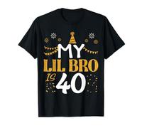 My LIL BRO Is 40 40th Birthday 1985 40 Anni LIL BRO Maglietta