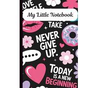 My Little Notebook: Mini Composition Notebook for Teens/College Ruled/100 Pages/4x6 Inches/Black & Pink