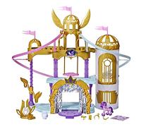 My Little Pony: A New Generation Movie Royal Racing Ziplines - Castello giocattolo da 55,9 cm con 2 cerniere mobili, figura Principessa Pipp Petali