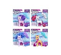 My Little Pony Best Movie Friends F2612 - Set di 3 mini bambole + accessori, 8 cm, motivo: Izzy Moonbow + Sunny Starscout + Princess Petals