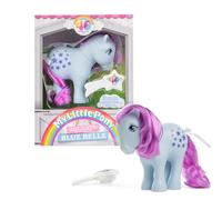 My Little Pony, Blue Belle Classic Pony, Basic Fun, 35322, cavallo regalo rétro per bambine e bambini, unicorno giocattolo per bambini e bambine dai 3 anni in su