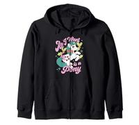 My Little Pony Christmas all I Want Is A Pony Vintage Poster Felpa con Cappuccio