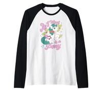 My Little Pony Christmas all I Want Is A Pony Vintage Poster Maglia con Maniche Raglan