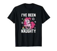 My Little Pony Christmas I've Been Naughty Pinky Pie Logo Maglietta