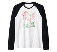My Little Pony Christmas Vintage Cute Ponies Collage Maglia con Maniche Raglan