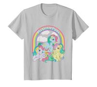 My Little Pony Classic Ponies with Logo Maglietta, Bambini, Argento, 8 Anni