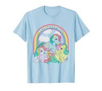 My Little Pony Classic Ponies with Logo Maglietta, Uomo, Celeste, M