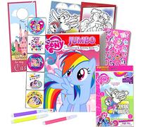 My Little Pony Coloring Book with Take-N-Play Set - 96-page Coloring Book, My Little Pony Stickers, and Markers