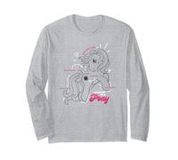 My Little Pony Cute Anatomy of A Pony Line Art Maglia a Manica