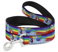 My Little Pony Dog Leash Rainbow Dash Text and Poses Rainbow Streak Durable St