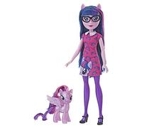 My Little Pony Equestria Girls Through the Mirror Twilight Sparkle - Bambola alla moda da 28 cm con pony viola, vestito e scarpe rimovibili, età 5+