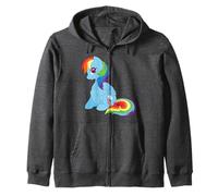 My Little Pony: Friendship Is Magic Rainbow Dash Sitting Felpa con Cappuccio