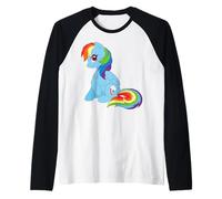 My Little Pony: Friendship Is Magic Rainbow Dash Sitting Maglia con Maniche Raglan