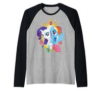 My Little Pony: Friendship Is Magic Rarity And Rainbow Dash Maglia con Maniche Raglan