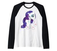 My Little Pony: Friendship Is Magic Rarity Floral Art Work Maglia con Maniche Raglan