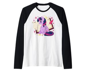 My Little Pony: Friendship Is Magic Twilight Sparkle Reading Maglia con Maniche Raglan
