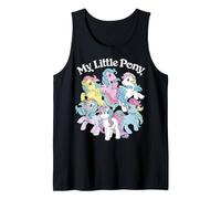 My Little Pony Group Shot of Six Ponies Classic Vintage Canotta