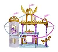 My Little Pony Una Nuova Generazione - Playset Deluxe, castello giocattolo da 56 cm con zipline e personaggio di Ruby Petalosa