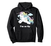 My Little Pony I'm So Fly Rainbow Mane Ponie Flys in Clouds Felpa con Cappuccio