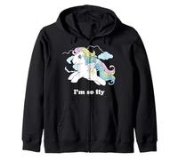 My Little Pony I'm So Fly Rainbow Mane Ponie Flys in Clouds Felpa con Cappuccio