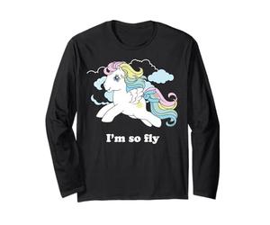 My Little Pony I'm So Fly Rainbow Mane Ponie Flys in Clouds Maglia a Manica
