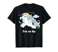 My Little Pony I'm So Fly Rainbow Mane Ponie Flys in Clouds Maglietta