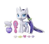 My Little Pony Magical Mane Rarity Toy 16,5 cm, Pony Figura per capelli che cresce e cambia colore, 10 accessori a sorpresa
