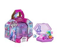My Little Pony Mini World Magic F5244 - Set portachiavi in cristallo + statuetta 2,5 cm + accessori, motivo: Izzy Moonbow