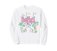 My Little Pony Ponies Pose Together Infront of Pink Castle Felpa