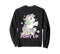 My Little Pony Pony Up Prancing Unicorn Rainbow And Stars Felpa
