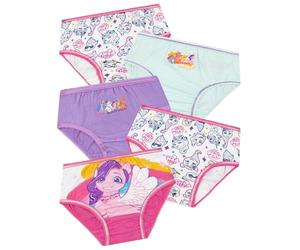 My Little Pony Slip Bambina, Slip Ragazza Pacco da 5, Culotte Bambina in Cotone, Mutande Bambine, Multicolore 6-7 Anni