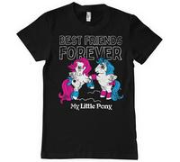 My Little Pony T-Shirt Uomo Best Friends Forever Officiale, Nero/Navy Cotone