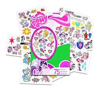 My Little Pony Temporary Tattoos - 75 Tattoos - Twilight Sparkle, Rainbow Dash, Fluttershy, Pinkie Pie, Applejack, Rarity, Spike the Dragon, Princess Celestia, and Princess Luna!