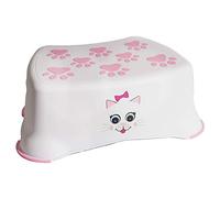 My Little Step - Gato Taburete infantil antideslizante - paso de aprendizaje para niños, Ideal para que los más pequeños lleguen al inodoro y al lavabo.