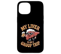 My Liver Is On A Group Trip Beer Lover October Festival Custodia per iPhone 15