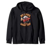 My Liver Is On A Group Trip Beer Lover October Festival Felpa con Cappuccio