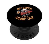 My Liver Is On A Group Trip Beer Lover October Festival PopSockets PopGrip Adesivo