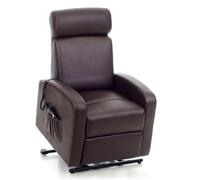 My_Living Katia Poltrona, finta pelle, Marrone, 75x78x110 cm