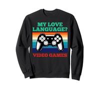 My Love Language Video-Giochi Gaming Retro Controller Gamer Felpa
