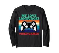My Love Language Video-Giochi Gaming Retro Controller Gamer Maglia a Manica