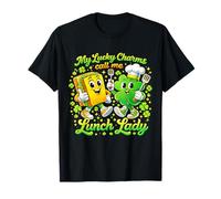 My Lucky Charms Call Me Lunch Lady St Patricks Day Shamrock Maglietta