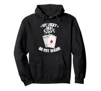 My Lucky Skat Tee Do Not Wash - Gioco di Carte Felpa con Cappuccio