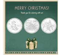 My Magical Christmas Coloring Book: A Festive Holiday Coloring Book for Kids: Over 40 Beautiful Illustrations for Little Artists Ages 4-7