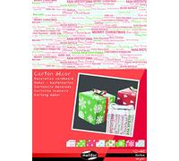 Maildor by Clairefontaine 354591C - Una confezione da 40 fogi di cartoncino per le decorazioni 25x35 cm 160 g, colori Assortititi Natale tradizionale
